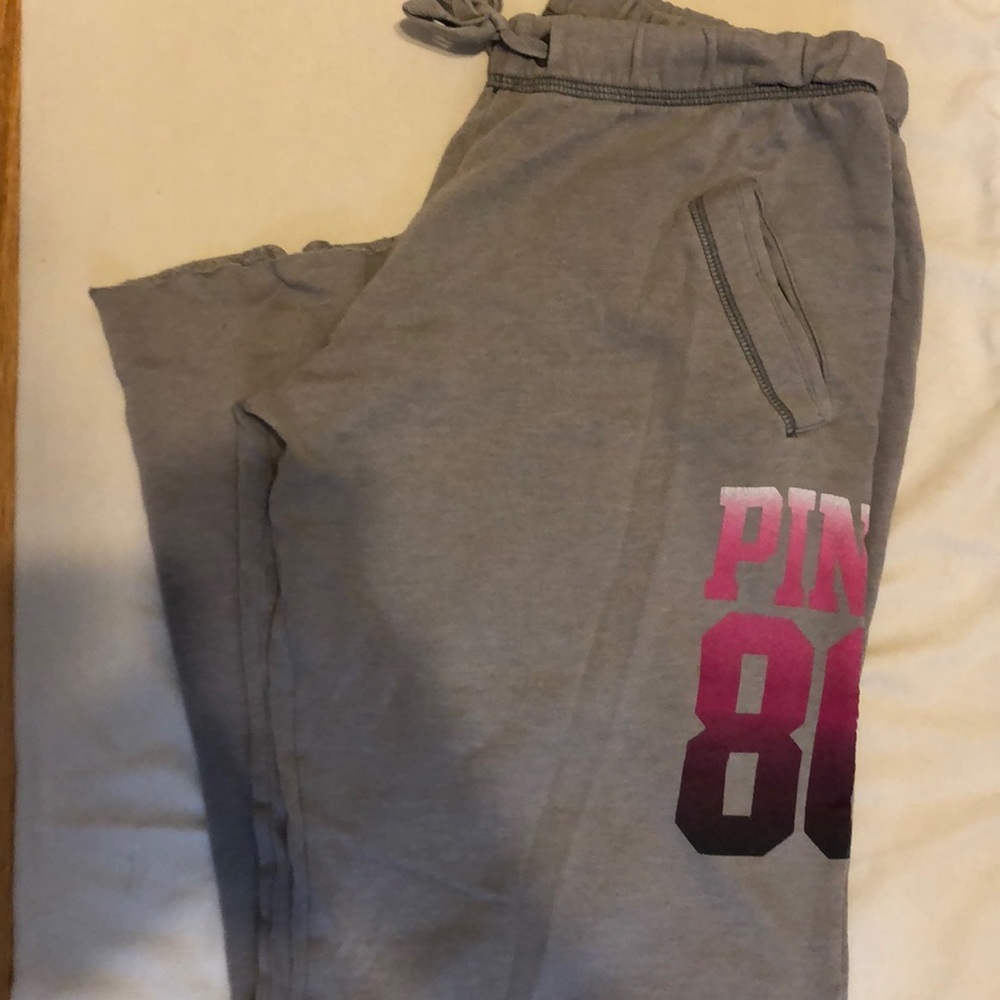 Pink Gray and Pink Boyfriend Sweats